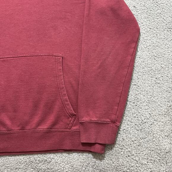 Goat USA Hoodie Mens Medium Red Sweatshirt Pullover Embroidered Pocket - Picture 7 of 13